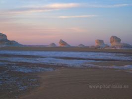 Aterdecer en el Desierto Blanco
