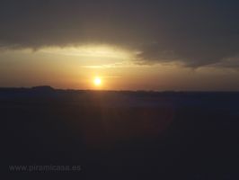 Anochecer desierto Blanco