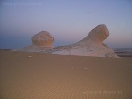 Esfinge natural del desierto