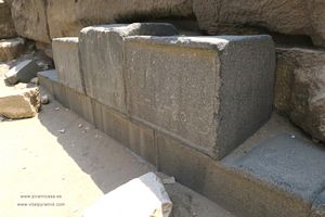 Bloques de granito Guiza  pir&aacute;mides de  Egipto