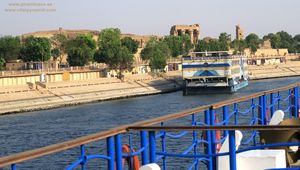 Templo de Kom Ombo desde el barco