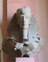 Rostro estatua Akhenaton Museo de El Cairo fotos im&aacute;genes