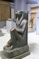 Horus estatua granito pulido Museo de El Cairo fotos im&aacute;genes