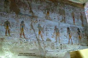 Jerogl&iacute;ficos  cripta del Valle de los Reyea