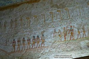 Jerogl&iacute;ficos  cripta del Valle de los Reyea
